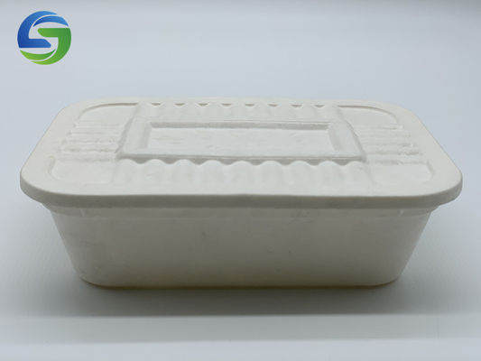 100% Compostable LFGB 17.5x12.5x4.5cm Cornstarch  Bio Food Packaging