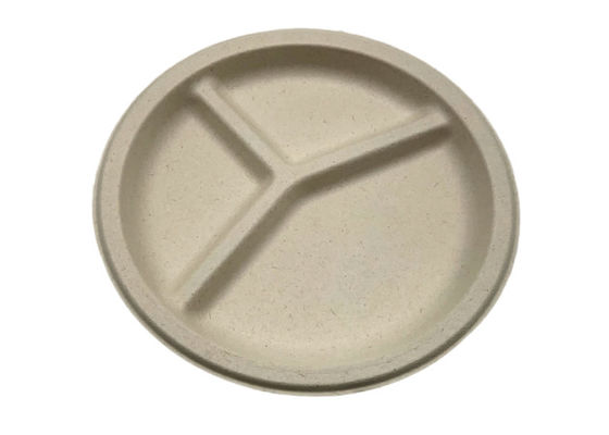 φ225×18mm 16 Grams Biodegradable Sugarcane Bagasse Plates