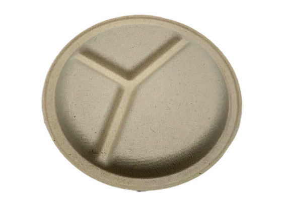 φ225×18mm 16 Grams Biodegradable Sugarcane Bagasse Plates