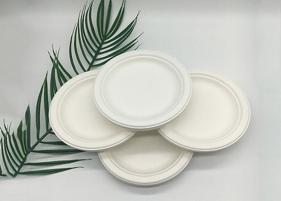 Biodegradable Disposable 6 inch sugarcane bagasse food Round Plates