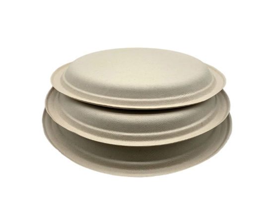 Round 6" 6g Biodegradable Sugarcane Bagasse Plates, Paper plates