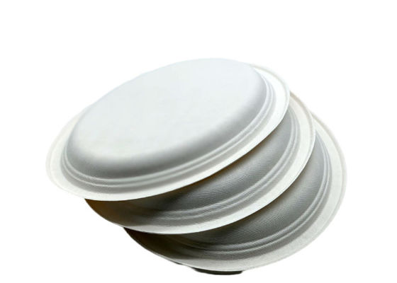 17g 10" Oval Biodegradable Sugarcane Bagasse Plates