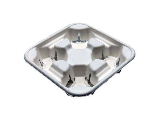 Natural 4 Cup 28g Shockproof  Drink Carrier Tray