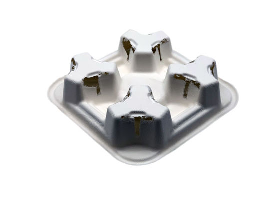 Natural 4 Cup 28g Shockproof  Drink Carrier Tray
