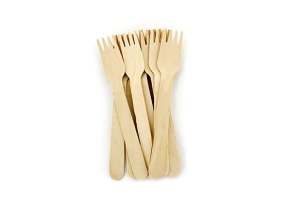 10000pcs/Carton 100% Birchwood 160mm 3g Compostable Cutlery Set