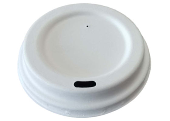 Eco Friendly 16oz Cups Bagasse Cup Lid 90mm