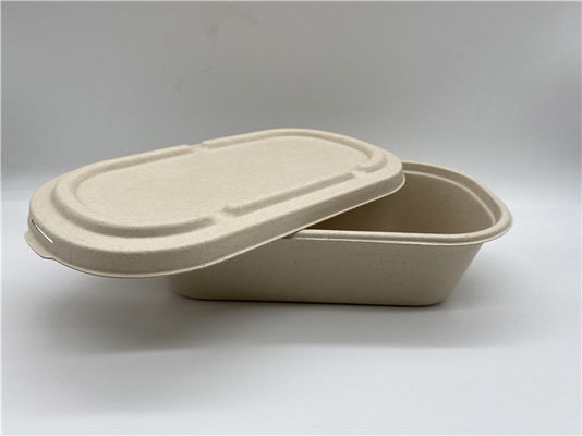 850ML Sugarcane Takeaway Biodegradable Salad Boxes
