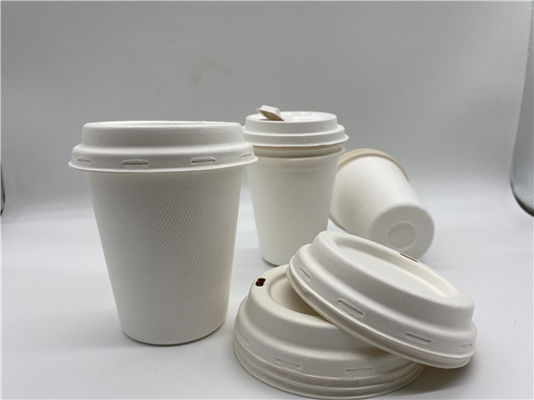 Eco Friendly 12oz  90x97mm Biodegradable Cups And Lids