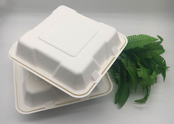 FDA 8 Inch 1135ml Biodegradable Takeout Containers