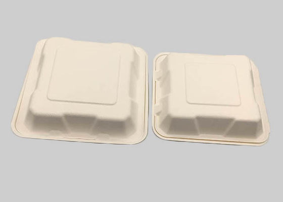 3 Compartment 1560ml 9×9 Inch Biodegradable Togo Boxes