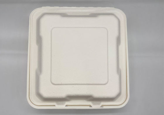 9 Inch 3 Compartment  Biodegradable Takeout Food Containers