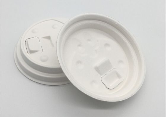 Natural Biodegradable Cups And Lids φ95 X 20 Mm