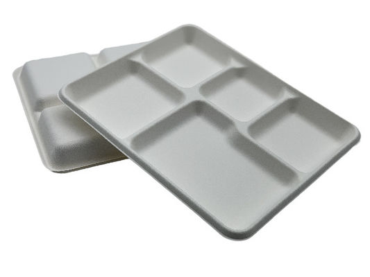 6 Inch Waterproof Tableware Square Sugarcane Waste Plates