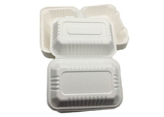 Sugarcane  9×6 Inch 33g To Go Containers Biodegradable