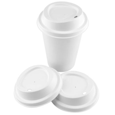 100% Biodegradable Capsul Cups Cover Bubble Recyclable Disposable Bagasse Cups Lids For Coffee Cup