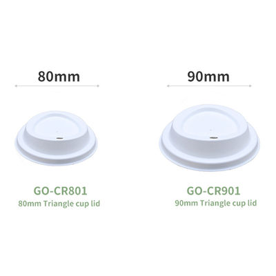 100% Biodegradable Capsul Cups Cover Bubble Recyclable Disposable Bagasse Cups Lids For Coffee Cup