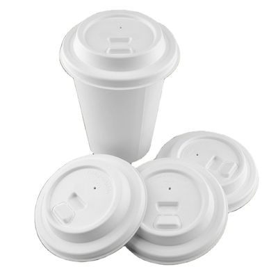 Disposable Sugarcane Pulp 8oz 12oz Coffee Cup Lids