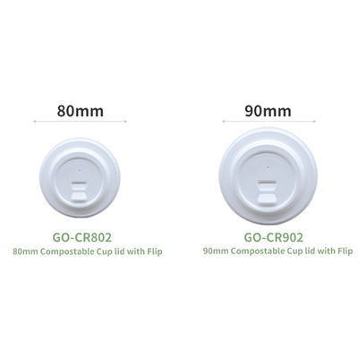 Disposable Sugarcane Pulp 8oz 12oz Coffee Cup Lids
