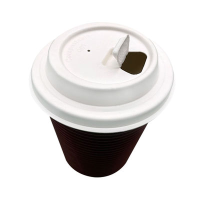 Disposable Sugarcane Pulp 8oz 12oz Coffee Cup Lids