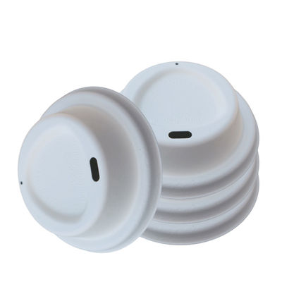 80mm Molded Disposable Sugarcane Bagasse Cup Lids