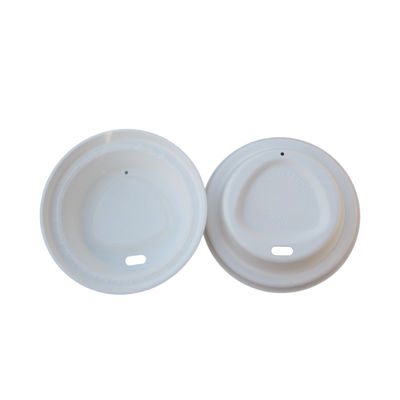 80mm Molded Disposable Sugarcane Bagasse Cup Lids