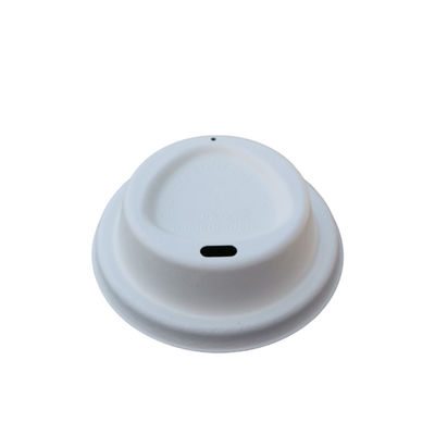80mm Molded Disposable Sugarcane Bagasse Cup Lids