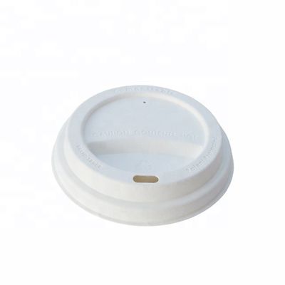 GB/3561-89 Compostable Sugarcane Bagasse Coffee Cups With Lids
