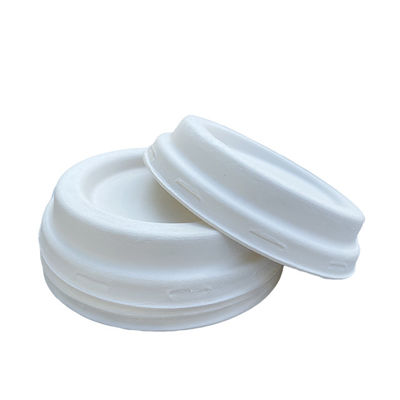 Biodegradable Sugarcane Cup Lid For 8oz Coffee Cup