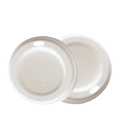 Compostable Bagasse Disposable Coffee Cup Lids 90mm