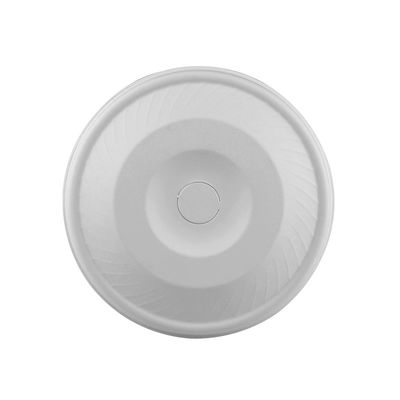 100% Biodegradable，Natural Sugarcane Pulp, 90mm Paper Cup Lids For Coffee Shop