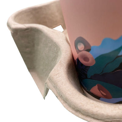 Takeout Containers For 4 Cups 100% Compostable Biodegradable For Coffee Or Tea Cup