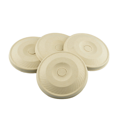 BRC A Grade Plant Fiber-Based Biodegradable Plastic-Free Bagasse Pulp Lids
