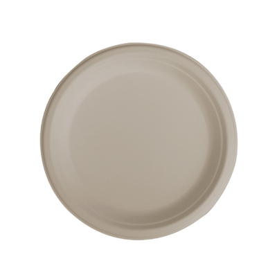 100% Compostable 9 Inches Natural, Biodegradable Food Plate For Food And Vegetables