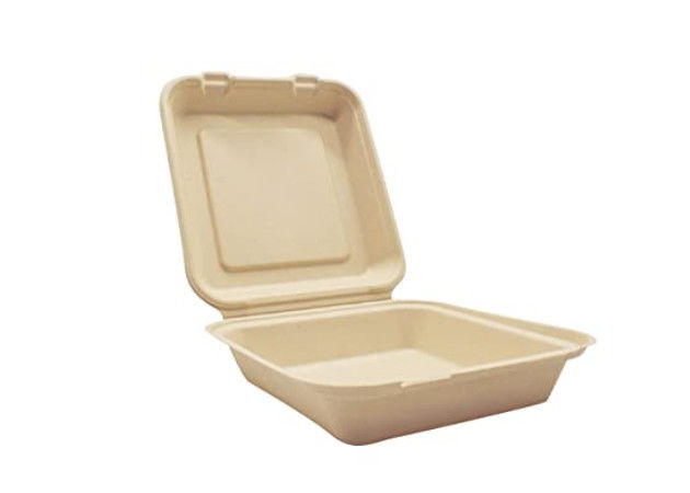 6 Inches Lunch Freezer Safe Biodegradable Takeout Containers