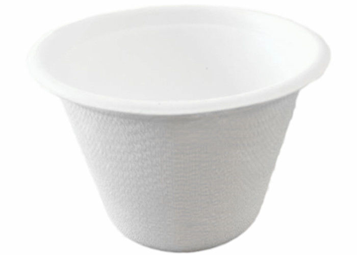 4oz White  Portion Biodegradable Cups And Lids