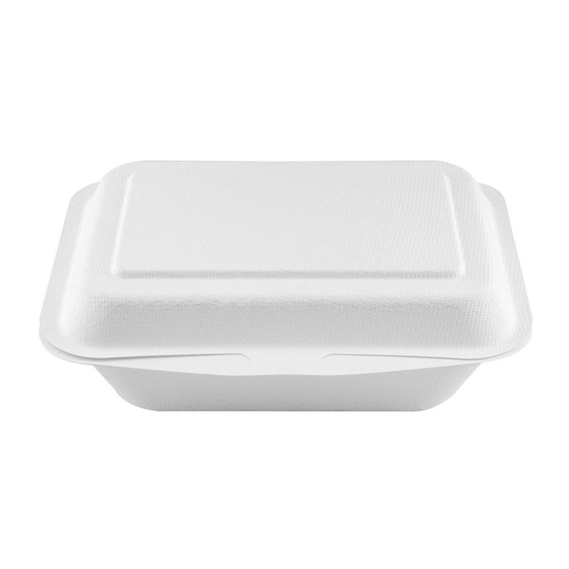 7*5 Inch Compostable Food To Go Containers Disposable Take Away Food Lunch Box